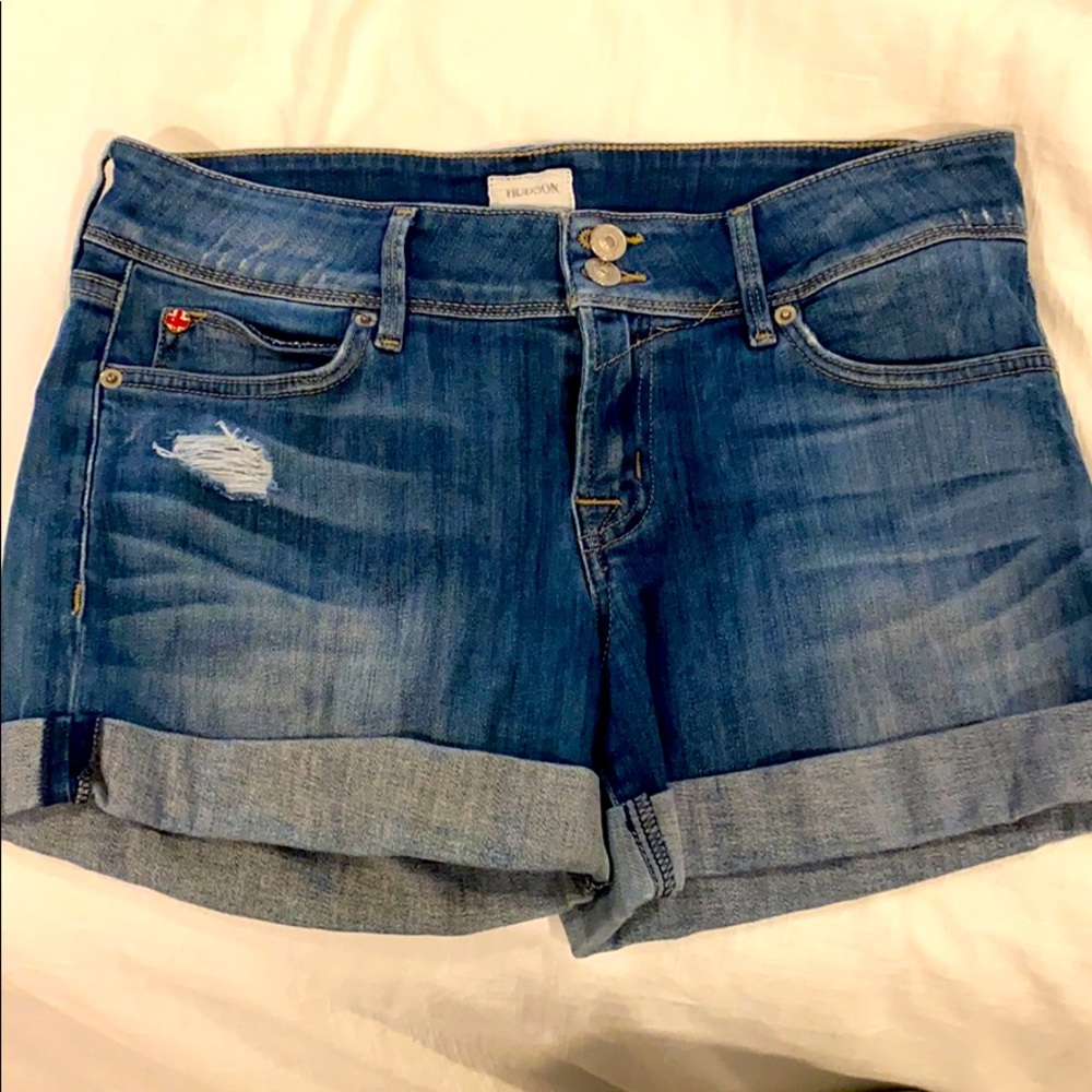 Hudson cuffed jean shorts